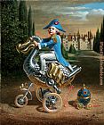 Michael Cheval bicycler ii painting